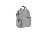 Kikkaboo Wickeltasche Siena, Rucksack, Wickelunterlage, Grifflänge einstellbar grau hellgrau