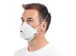 Atemschutzmaske 3M Aura Cool Flow 9332+, Einweg, Typ Partikelmaske FFP3, EN 149:2001 + A1:2009, mit Ventil, Polypropylen, weiss, 10 Stück