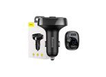 Baseus FM Transmitter T typed Bluetooth 2xUSB microSD (Black)