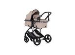 Chipolino Kinderwagen 2 in 1 Amore Getränkehalter Wickeltasche Fußabdeckung Korb hellbraun