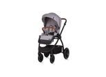 Chipolino Kombikinderwagen 3 in 1 Prestige Babywanne Rucksack i-Size Babyschale grau