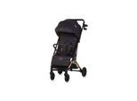 Chipolino Kinderwagen, Buggy Pixie zusammenklappbar Getränkehalter Korb 22 kg schwarz gold