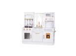 Chipolino Kinderküche 94 cm Holz Sound Licht Mikrowelle Töpfe Eismaschine Spüle weiß