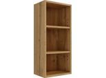 Regal WELLTIME "Chicago", braun (wotaneiche), B:30cm H:64cm T:18cm, Holzwerkstoff, Regale, Regal