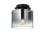 BRILLIANT Lampe Beth Deckenleuchte 20cm Kaffee/rauchglas 1x A60, E27, 60W, g.f. Normallampen n. ent. Für LED-Leuchtmittel geeignet Dimmbar bei Verwendung geeigneter Leuchtmittel