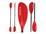 24MOVE® Doppelpaddel LAGO Aluminium Paddel, Stand-Up Paddling, Paddel für Kajak, 220 cm, verstellbar