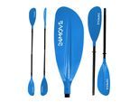 24MOVE® Doppelpaddel LAGO Aluminium Paddel, Stand-Up Paddling, Paddel für Kajak, 220 cm, verstellbar