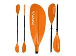 24MOVE® Doppelpaddel LAGO Aluminium Paddel, Stand-Up Paddling, Paddel für Kajak, 220 cm, verstellbar