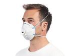 Atemschutzmaske 3M Cool Flow 8822, Einweg, Typ Partikelmaske FFP2, EN 149:2001 + A1:2009, mit Ventil, Polypropylen, weiss, 10 Stück