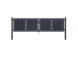 vidaXL Gartentor Stahl 300×100 cm Anthrazit