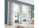 my home Raffrollo »Camposa«, mit Schlaufen, Transparent, Voile, Polyester
