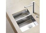 Blanco Claron Spüle 521609 340/180-U, 58,5 x 44 cm, links, Edelstahl Seidenglanz, ohne Ablauffernbedienung