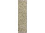 Xxxl Handwebteppich , Creme, Grün , Textil , Uni , rechteckig , 60x230 cm , Reach, AZO-frei, Handmade in India , für Fußbodenheizung geeignet , Teppiche und Böden, Teppiche, Moderne Teppiche