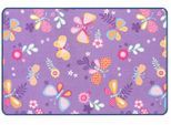 Primaflor-Ideen in Textil Kinderteppich »PAPILLON, Made in Belgium«, rechteckig, 6,5 mm Höhe, Motiv Schmetterlinge, Kinderzimmer
