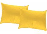 Dekokissen WIRTH "SUNBONE" Gr. 3, gelb (gelb, gemustert unifarben), B:40cm L:60cm, Polyester, Dekokissen_Sitzkissen_Kissenhüllen, Kissenhülle ohne Füllung, 2 Stück