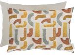 Dekokissen APELT "Rio", bunt (bunt, gelb, natur, gemustert), B:35cm H:5cm L:50cm, Baumwolle, Polyester, Dekokissen_Sitzkissen_Kissenhüllen