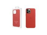 Apple-Leder Case iPhone 12 Pro Max - Magsafe - Leder Rot