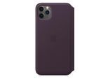 Apple-Folio Hülle iPhone 11 Pro Max - Leder Aubergine