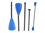 24MOVE® Paddel Doppelpaddel 2 in 1 Teleskoppaddel Stechpaddel für SUP Stand Up Board , Kajak, Aluminium 230cm, Blau