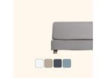 Emma Premium Perkal Spannbettlaken 140x200 Beige