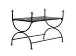 vidaXL Bank Vintage-Stil Metall 83 x 42 x 55 cm Schwarz