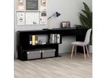 vidaXL Eckschreibtisch Schwarz 200x50x76 cm Holzwerkstoff