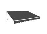 vidaXL Gelenkarmmarkise 400 cm Anthrazit