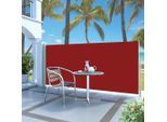 vidaXL Ausziehbare Seitenmarkise 140x300 cm Rot