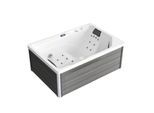 TroniTechnik® Outdoor Whirlpool Spa GALERA 190cm x 130cm mit Heizung, Hydromassage, Farblicht