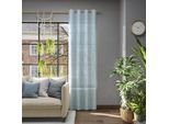 Vorhang NEUTEX FOR YOU "Libre-ECO", blau, B:142cm H:165cm, Jacquard, Polyester, Gardinen, Breite 142 cm, nach Maß