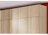 Schrankaufsatz PRIESS "Schrankoberteil, Aufsatzschrank Madrid", braun (struktureichefarben hell), B:185cm H:43cm T:54cm, Holzwerkstoff, Möbelaufsätze, Kleiderschrank-Zubehör Schrankaufsatz Schranksystem, Schafft zusätzlichen Stauraum bei Schrankserie Madrid