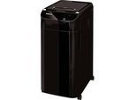 Fellowes Aktenvernichter AutoMax 450C, Vollautomatik, Partikelschnitt 4 x 38 mm, P-4, 68 l, 450 Blatt Schnittleistung, mobil, schwarz