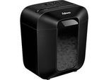 Fellowes Aktenvernichter Powershred® LX25, Partikelschnitt 4 x 37 mm, P-4, 11,5 l, 6 Blatt Schnittleistung, schwarz