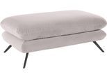 Hockerbank 3C CANDY "Beatrice", rosa (altrosa), B:120cm H:45cm T:60cm, Samt-Optik (100% Polyester), Hocker, Sitzhocker, mit modernem Polsteraufbau, auch in Breitcord, passend zur Serie