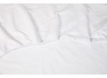 Spannbettlaken KAYORI "Showa", weiß, B:160cm L:210cm, Flanell, Obermaterial: 55% Viskose, 45% Baumwolle, Bettlaken, Spannbettlaken, 100% Baumwolle-Flanell