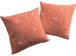 Dekokissen WIRTH "Swift" Gr. 2, rot (rot, gemustert), B:50cm L:50cm, Baumwolle, Dekokissen_Sitzkissen_Kissenhüllen, Kissenhülle ohne Füllung, 2 Stück