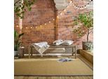 Teppich FLAIR RUGS "Sisal Look", grau, B:120cm H:6mm L:170cm, Kunstfaser, Teppiche, Sisal Look Border Indoor Outdoor Bodenläufer Teppich