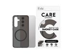CARE BY PANZERGLASS Handyhülle "Magnetic QI Compatible Smokey Case für Samsung Galaxy S25", transparent, B:11cm H:2,5cm T:20cm, Hüllen, Backcover, Schutzhülle, Handyschutzhülle, Case, Schutzcase, stoßfest