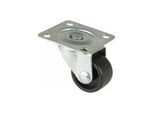 BS Rollen Lenkrolle F25, mit Platte, Durchmesser 25, B 14mm, 15kg Kunststoff (F25.026)