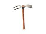 SHW Rex-Häckchen m.Breitblatt 2 Zinken, mit Stiel 40 cm ; SHW Schmiedetechnik (54749)
