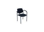 Besucher-Stuhl STYL m.Arml. schwarz/anth. ; E/D/E (STYL A BL EF002)