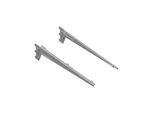 DIY, Winkelträger 10300 für Wandschiene grau, weißaluminium ; Element System (10300-00004)