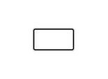 Zusatzschild blanko, 330x600mm Grund weiß - Rand schwarz RAL-Gütezeichen Folie RA1 ; ADCO (4251783605630)