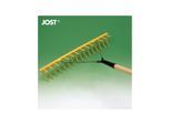 JOST Kunststoffrechen 16 gebogene Zinken zus. Querzinken Arbeitsbreite 64 cm (HR16E12)