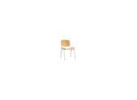 Besucher-Stuhl ISO Holz chrom/Buche ; E/D/E (ISO W CR BU)