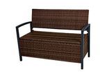 Garden Pleasure Gartenbank Ferrara 970304 coffee Kunststoff 117,0 cm