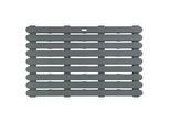 WENKO Badematte grau 50,0 x 80,0 cm