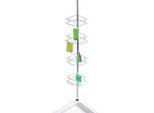 WENKO Teleskop-Duschregal Dolcedo silber 31,0 x 23,0 x 65,0 - 275,0 cm
