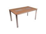 Garden Pleasure Gartentisch FLORENCE champagner rechteckig 90,0 x 150,0 x 75,0 cm
