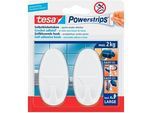 tesa Powerstrips Klebehaken für max. 2,0 kg 3,8 x 7,0 cm, 2 St.